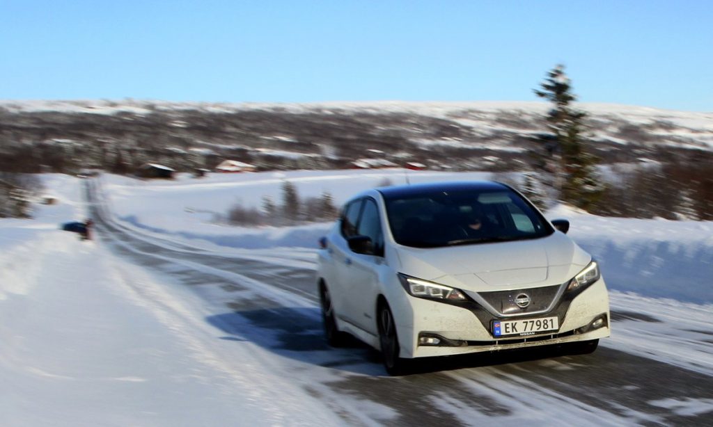 Test električnih avtomobilov zimska vožnja